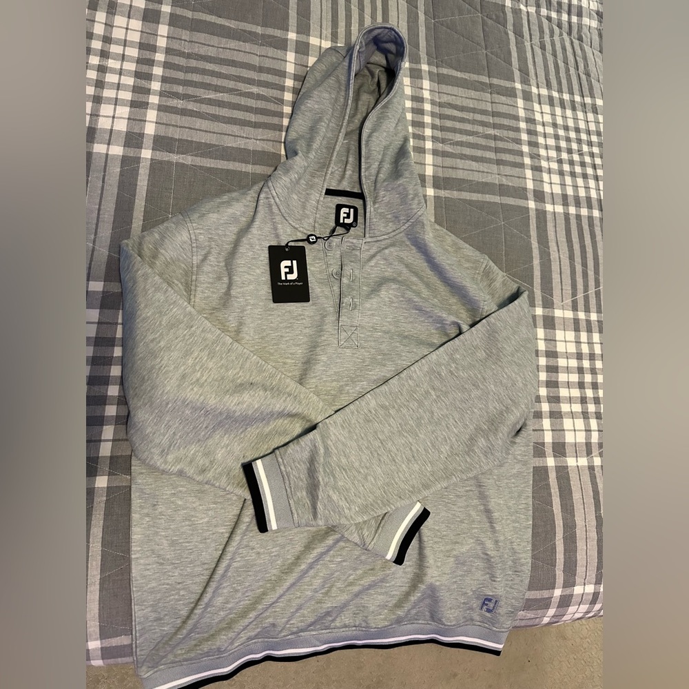 FootJoy Fleece Backed Hoodie in Heather Grey - Never worn with tag. Size Large